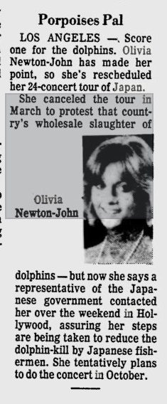 Olivia Newton-John from Reading Eagle