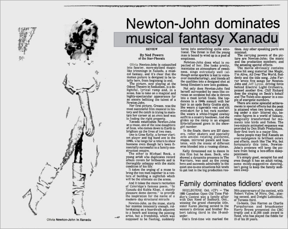 Newton-John Dominates musical fantasy - The Phoenix