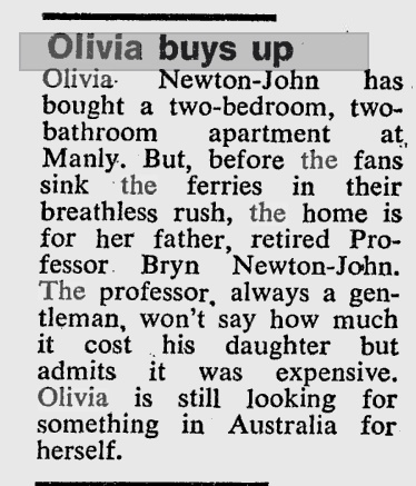 Olivia Buys Up - Sydney Morning Herald