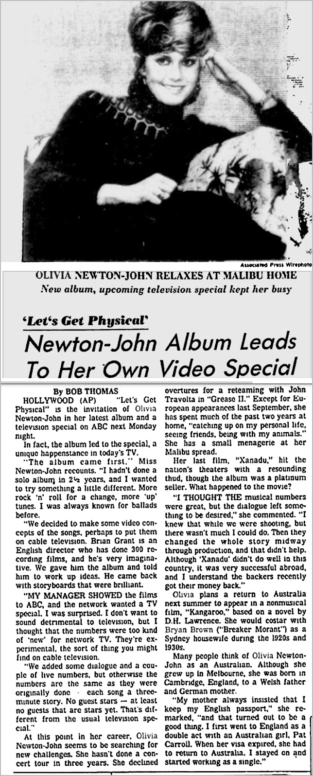 Newton-John Album Leads To Her Own Music Special - Toledo Blade