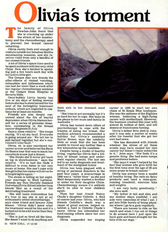 Olivia Newton-John article