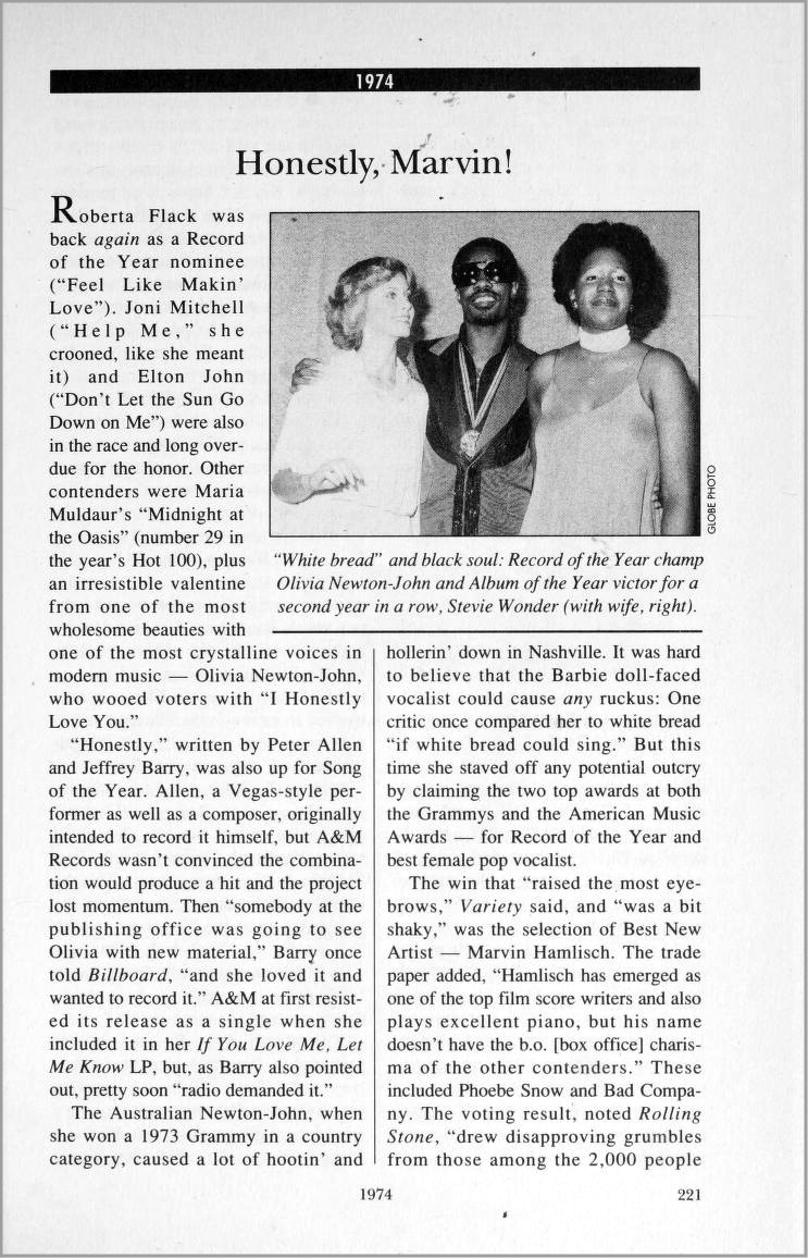 1974 Grammys - The Grammys book