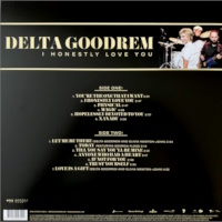 Delta Goodrem I Honestly Love You on Translucent Magenta vinyl back cover