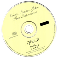 Great Hits First Impressions Australian 1998 CD release, the CD Olivia Newton-John