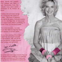 Olivia Newton-John Grace and Gratitude Austrian release, inside insert