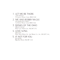 US Let Me Be There CD inlay