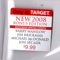 Sticker for the Target 2008 release of A Christmas Wish CD