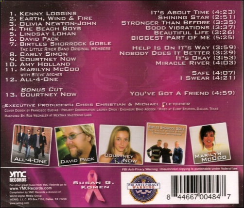 Olivia Newton-John Songs of Hope back cover