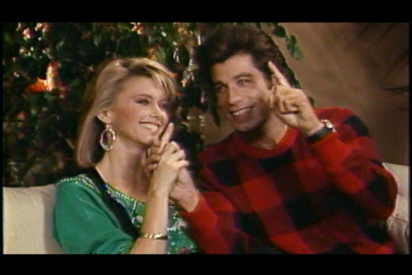 Olivia Newton-John and John Travolta in Hollywood Singing and Dancing DVD