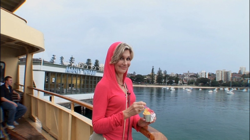 Olivia Newton-John visiting Sydney and Manly from DVD