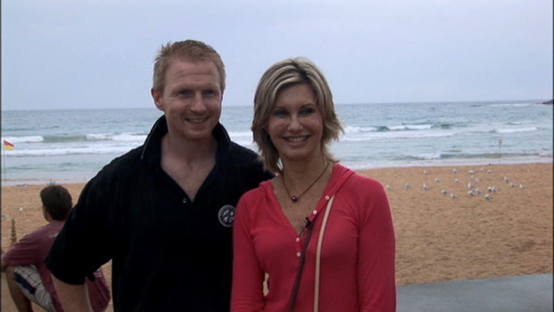 Olivia Newton-John visiting Sydney and Manly from DVD