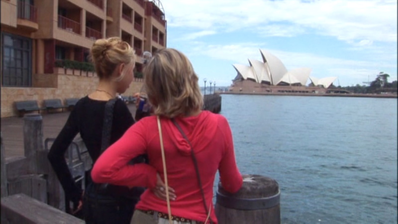 Olivia Newton-John visiting Sydney and Manly from DVD