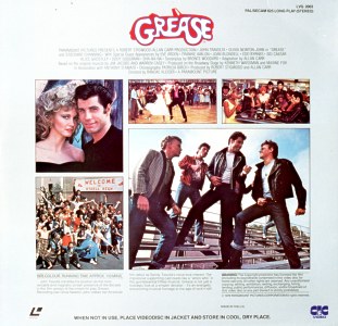 Grease laserdisc