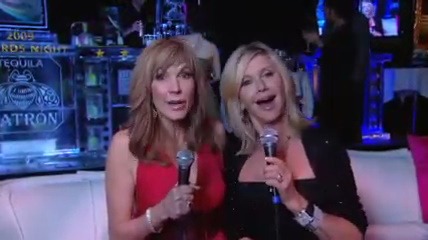 Olivia Newton-John and Leeza Gibbons Mr Chow Oscar Night