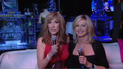 Olivia Newton-John and Leeza Gibbons Mr Chow Oscar Night