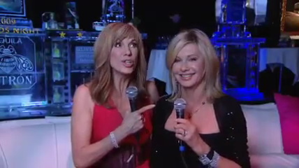 Olivia Newton-John and Leeza Gibbons Mr Chow Oscar Night