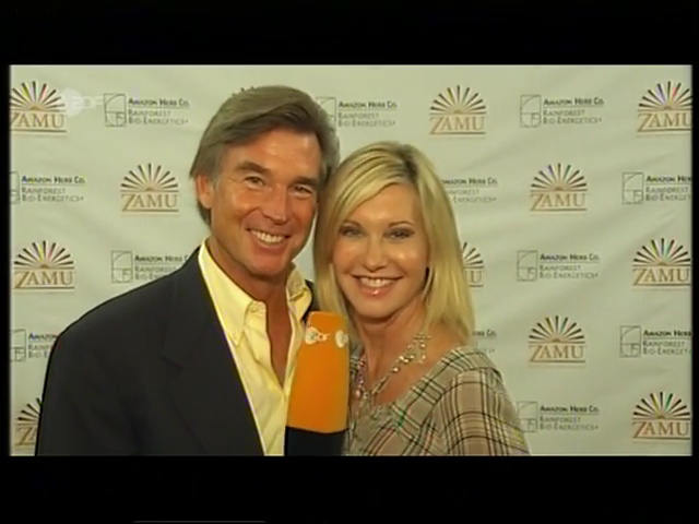 Olivia Newton-John and John Easterling Leute Heute German TV 2009