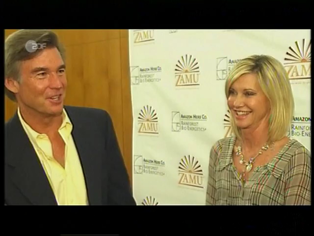 Olivia Newton-John and John Easterling Leute Heute German TV 2009