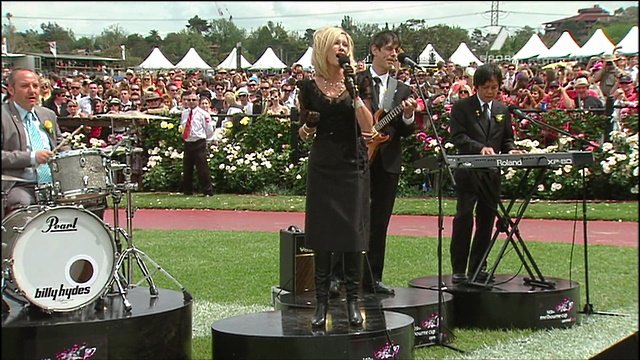 Olivia Newton-John at Melbourne Cup