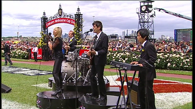 Olivia Newton-John at Melbourne Cup