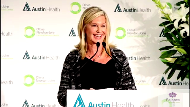 Olivia Newton-John opening of the ONJCWRC September 2013