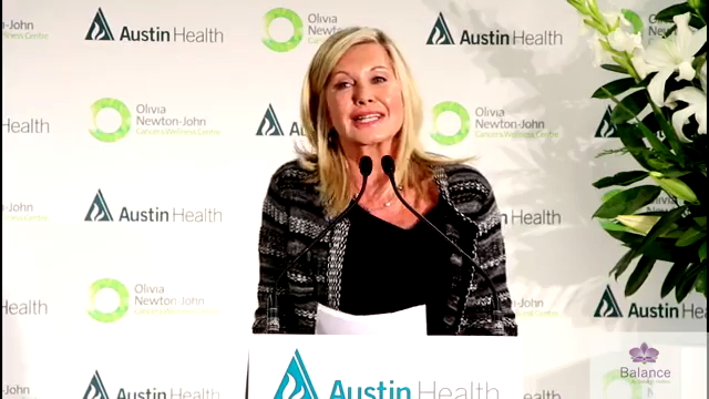 Olivia Newton-John opening of the ONJCWRC September 2013