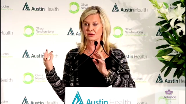 Olivia Newton-John opening of the ONJCWRC September 2013