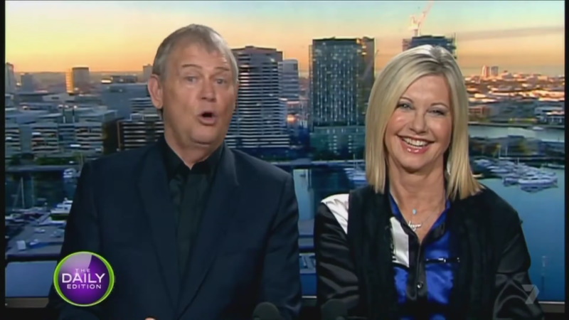 Olivia Newton-John and John Farnham on Daily Edition 2015