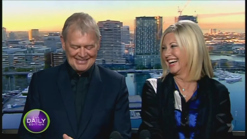 Olivia Newton-John and John Farnham on Daily Edition 2015