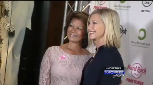 Olivia Newton-John at the Hard Rock Cafe cancer event 2015