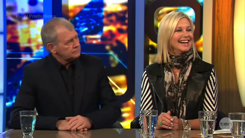 Olivia Newton-John and John Farnham on the Project 2015