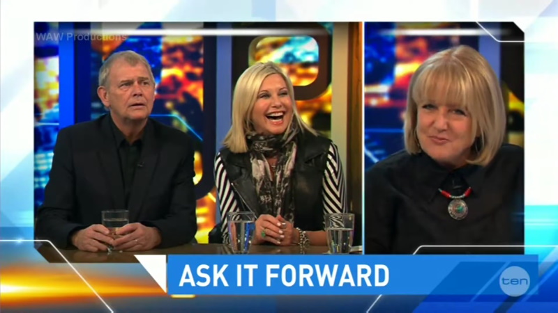 Olivia Newton-John and John Farnham on the Project 2015