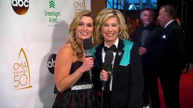 Olivia Newton-John at the Country Music Awards November 2016