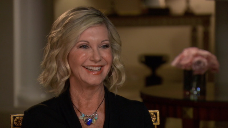 Olivia Newton-John on interview with Dan Rather in 2016