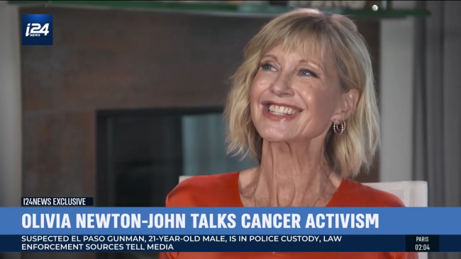 Olivia Newton-John on i 24 News 2019