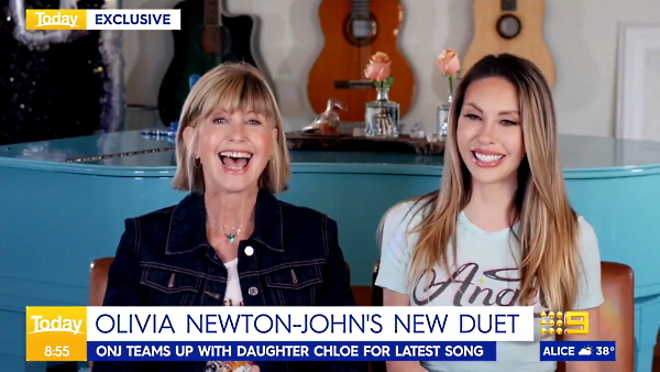 Olivia Newton-John Chloe Lattanzi Australian Today Show 2021