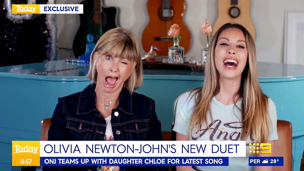 Olivia Newton-John Chloe Lattanzi Australian Today Show 2021