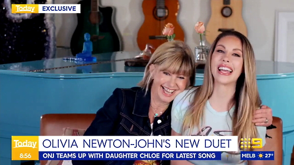 Olivia Newton-John Chloe Lattanzi Australian Today Show 2021