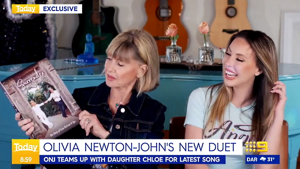 Olivia Newton-John Chloe Lattanzi Australian Today Show 2021