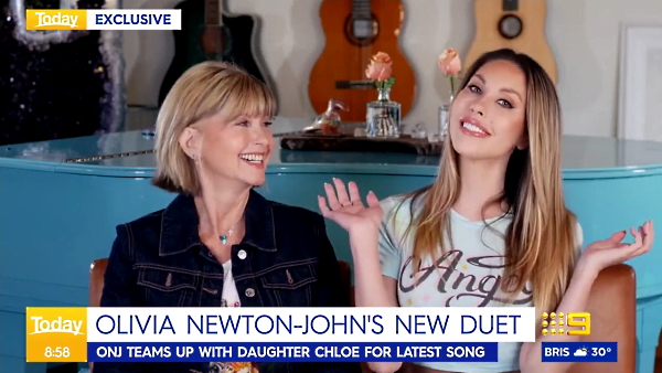 Olivia Newton-John Chloe Lattanzi Australian Today Show 2021