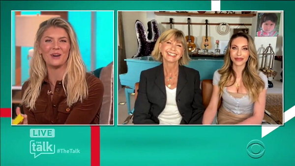 Olivia Newton-John and Chloe on The Talk TV show