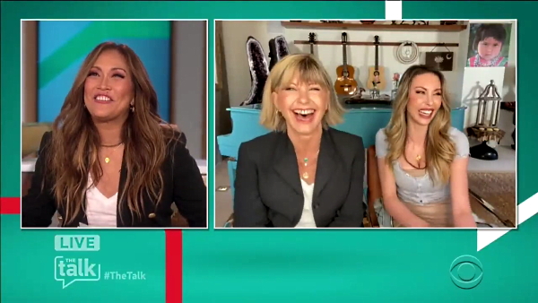 Olivia Newton-John and Chloe on The Talk TV show