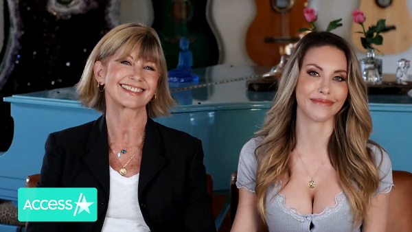 Olivia Newton-John and Chloe on Access Hollywood TV show