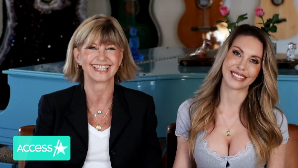 Olivia Newton-John and Chloe on Access Hollywood TV show