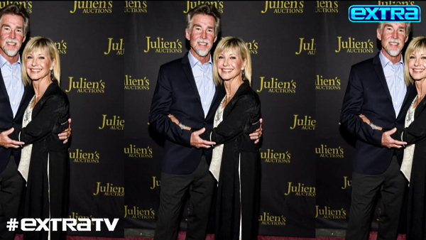 Olivia Newton-John and Chloe on Extra TV show