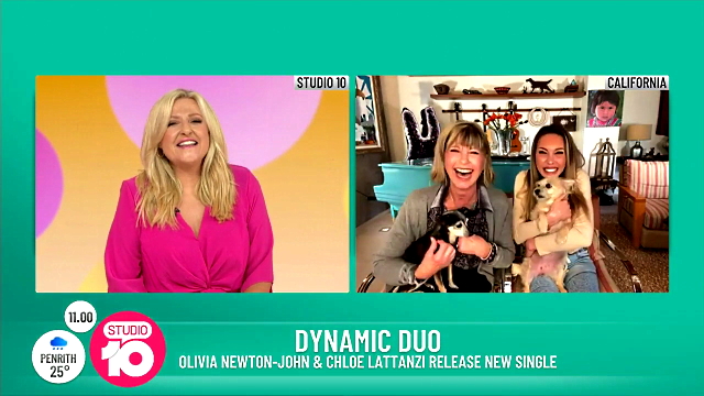 Olivia Newton-John and Chloe on Studio 10