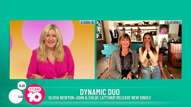 Olivia Newton-John and Chloe on Studio 10