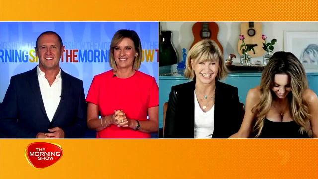 Olivia Newton-John and Chloe on The Morning Show