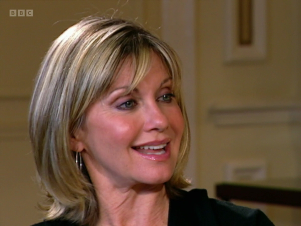 Olivia Newton-John at the BBC October 2022