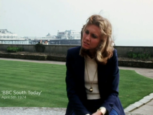 Olivia Newton-John on BBC South Today April 1974